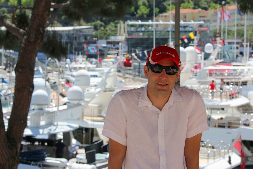 My driver:) He had a blast driving around the Monaco F1 circuit.