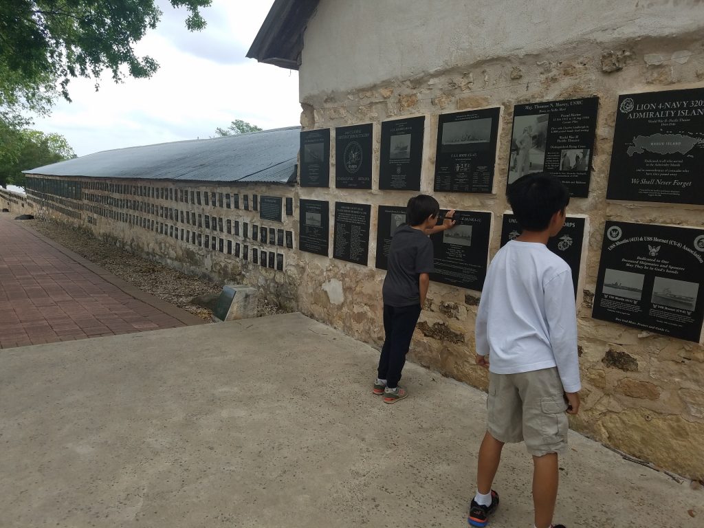 Memorial Courtyard... AMazing how these kids got too interested with the history. So happy:)